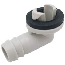 Raccord de tuyau de vidange en plastique pour climatiseur ac - Raccord coudé et anneau en caoutchouc