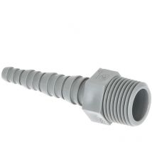 Raccord de tuyau dn 15 (1/2') mâle, dn 6-14mm en pp