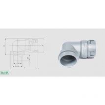 94204 hssv 90° m Raccord de tuyau gris M32 90° 1 pc(s) - Helukabel