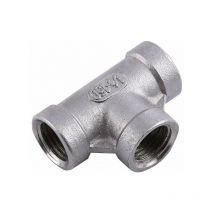 Aougo - Raccord de Tuyau Raccord Rapide 3 Voies Raccord en t en Acier Inoxydable 1/4'' npt Raccords de Tuyauterie,2pcs(DN8)
