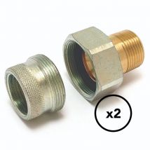 COMAP Raccord diélectrique isolant mâle-femelle pour ballon d’eau chaude et chauffe-eau - 3/4” - Vendus par 2 - 889606