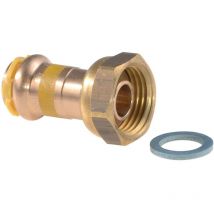 Aalberts - raccord droit - 2 pièces - diamètre 16 vers 1/2 - comap spg02003s