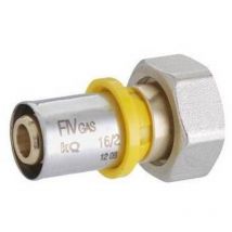 Raccord droit avec écrou pivotant femm avec joint torique