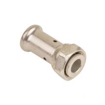 Raccord droit écrou libre laiton multicouche à sertir th ou be Ø26x3.0-1''