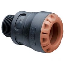 Raccord droit encliquetable Cuivre Ø28 - Mâle 1''