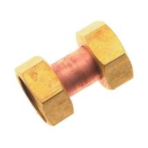 Altech - raccord en laiton à visser - ecrou tournant - femelle / femelle - 20 x 27 - sachet de 2