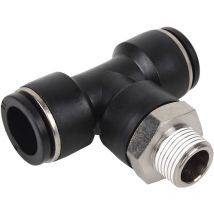 Raccord fileté en plastique t, T-8, R-1/2