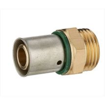 Quick plomberie Raccord droit à sertir laiton m 12 x 17 pour tube en per