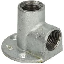 Raccord En Fonte Malléable Coude À Plaque 3/4'' Ff/ff