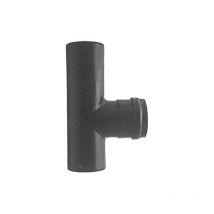 Tuttacasa - Raccord en t pour tuyau de poêle à pellets en porcelaine noire mate mm.1,2 d.8 mf sans joint - Save