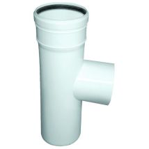 Raccord en t réduit ø 80° mmf - pps raccord en t 87°usc. simple paroi réduit d.80