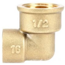 Raccords Dumont - coude fer-cuivre femelle 15X21 - 16 - garis - D22006B