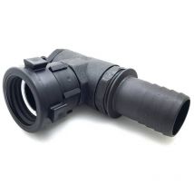 Multitanks - Raccord femelle S60x6 écrou tournant avec coude 90°et sortie male cannelé 50mm