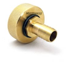Multitanks - Raccord femelle S60x6 - embout cannelé 19mm en laiton