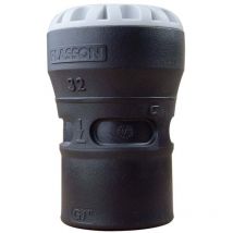 Plasson - Raccord droit encliquetable pe Ø32 - Laiton femelle 1'' (26/34) avec portée plate iso 228 et joint fourni
