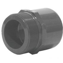 Racor de hierro - PVC presi n macho a tornillo - hembra a cola 26x34 40x32