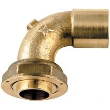 90° codo plano junta gas soldar cobre 6/20-CU 22