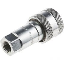 Raccord hydraulique rapide RS PRO, Femelle en Acier 1/8pouces ( Prix pour 1 )