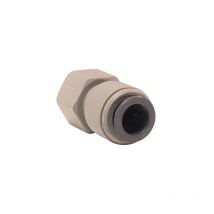Raccord John Guest femelle 15 x 21 ( 1/2' ) pour tuyau 12 mm, acétal gris