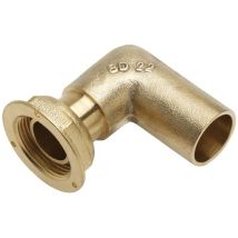 Banides & Debeaurain 0231540 - Raccord Coudé 90° À Joint Plat Compteur À Braser Sur Cuivre - Ecrou Fem 6/20 - Cu 26x28 Avec Join