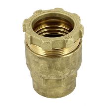 Raccord laiton série Fer à compression Femelle 1"1/4 PE Ø40