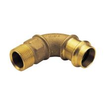 Ibp Bänninger - Courbe laiton à sertir et à visser - 90° Mâle Femelle Ø28x1(26/34)