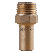 Ibp Bänninger - Raccord laiton à sertir et à visser - Manchon Mâle Ø15 - Mâle x1/2'(15/21)