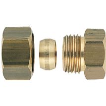 Messing-bicone-verbindung, Weiblich, Gerade, 15x21-14