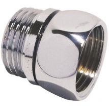 Raccord laiton chrome male - ecrou