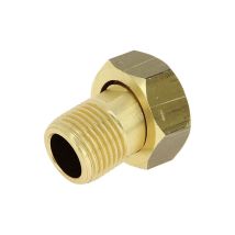 Raccord laiton compteur Mâle 1/2 Femelle écrou libre 3/4