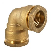 Raccord laiton - Coude 90° laiton pour tube PE Ø40