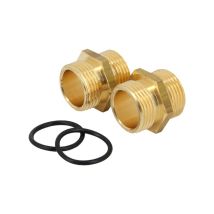 Raccord laiton - Mamelons avec joints or 3/4''