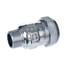 Raccord à compression Mâle fonte malléable galvanisée 1'1/4 - Gebo
