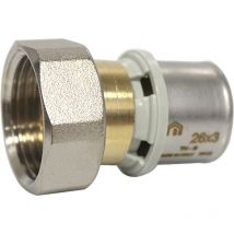 Arcanaute - Raccord multicouche à sertir th - Femelle écrou libre 1 (26/34) - Ø26x3,0