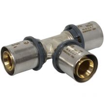 Raccord multicouche à sertir TH - Té égal Ø26x3,0 - Arcanaute