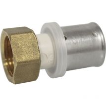 Raccord multicouche PPSU à sertir femelle écrou libre (15/21) 1/2" - Ø20x2,0