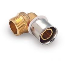 Raccord multicouche à sertir coude mâle (15/21) 1/2 - Ø16x2,0 - multipex