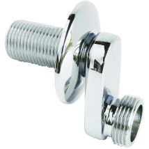 Raccord mural contre coudé M12/17 - M20/27 32mm rosace