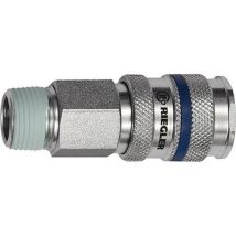 Holthaus Medical - Raccord Rapide Dn 7,8 Filetage Extérieur Acier Filetage R 1/2 20,95 Mm