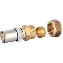 Thermacome - Raccord passerelle à sertir multicouche diamètre 26 vers tube cuivre CU22 à compression