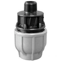 Raccord pe polyprolpylène mâle à serrage extérieur Ø25 - 26x34