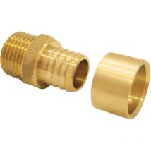 Raccord PER à glissement 16 mm - Boutté Mâle 15x21