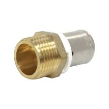 Raccord per à sertir Ø16x1,5 - Mâle 1/2 (15/21) - ibp Bänninger