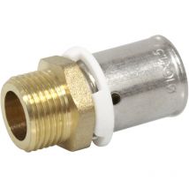 Raccord per à sertir Ø16x1,5 - Mâle 3/8 (12/17) - ibp Bänninger