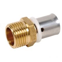 Conexi n recta a presi n - Mâle Fixe 20x27 - Ø20