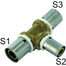 COMAP Tés réduits pour tubes PER à sertir - Diamètre 20x1,9 mm - 12x1,1 mm - 20x1,9 mm - Raccords PexPress - 7130501050U