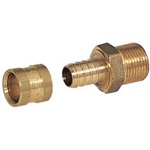 Raccord droit à écrou fixe - tube per à glissement - diamètre 20 vers mâle 15 x 21 Altech