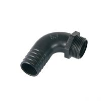 Spido - Raccord plastique coudé cannelé m 26/34 30