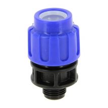 Raccord polypropylène compression 10bar Mâle 1/2 PE Ø20