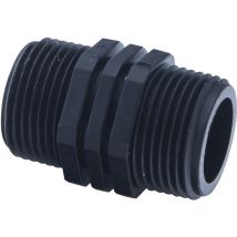 Raccord polypropylène mâle/mâle 3/4&rdquo,